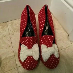 Irregular Choice Red Bowtiful